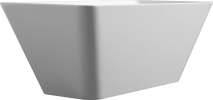 Acrylic Freestanding Bathtub Contemporary Soaking White Tub with Brushed Nickel Overflow and Drain, cUPC Certified - 59*29.52 23A01-60