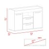 Chapella 2-Drawer Sideboard Dark Walnut
