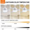 Yamiyu Modern 48 in. Indoor Matte White Downrod Smart Ceiling Fan with Integrated LED, Work with Alexa and Google Assistant