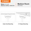 Yamiyu Modern 48 in. Indoor Matte White Downrod Smart Ceiling Fan with Integrated LED, Work with Alexa and Google Assistant