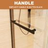 60 in. W x 74 in. H Shower Door in Matte Black with 5/16 in. (8 mm) Clear Glass