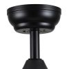 Yamiyu Modern 48 in. Indoor Matte Black Downrod Smart Ceiling Fan with Integrated LED, Work with Alexa and Google Assistant