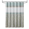 Printed and Embroidered Shower Curtain