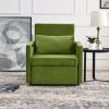 Sofa Bed Chair 2-in-1 Convertible Chair Bed, Lounger Sleeper Chair for Small Space with One Pillow, Velvet