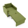 Sofa Bed Chair 2-in-1 Convertible Chair Bed, Lounger Sleeper Chair for Small Space with One Pillow, Velvet