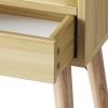 Nightstands with Charging Station, 2-Tier Storage & 20 Colors Remote LED Lights.
